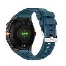 HT28 1.85 inch Silicone Strap IP68 Waterproof Smart Watch, Support Sleep Monitoring(Blue) - 3