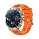 HT28 1.85 inch Silicone Strap IP68 Waterproof Smart Watch, Support Sleep Monitoring(Orange) - 1