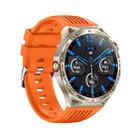 HT28 1.85 inch Silicone Strap IP68 Waterproof Smart Watch, Support Sleep Monitoring(Orange) - 2