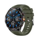 HT28 1.85 inch Silicone Strap IP68 Waterproof Smart Watch, Support Sleep Monitoring(Green) - 1