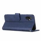 For Samsung Galaxy F06 5G / M06 5G Stitching Calf Texture Buckle Leather Phone Case(Blue) - 3