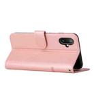 For Samsung Galaxy F06 5G / M06 5G Stitching Calf Texture Buckle Leather Phone Case(Rose Gold) - 3