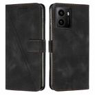 For HMD Pulse Pro Dream Triangle Leather Phone Case with Long  Lanyard(Black) - 1