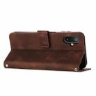 For Samsung Galaxy F06 / M06 5G Dream Triangle Leather Phone Case with Long  Lanyard(Brown) - 3