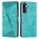For Samsung Galaxy F16 / M16 5G Dream Triangle Leather Phone Case with Long  Lanyard(Green) - 1