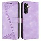 For Samsung Galaxy F16 / M16 5G Dream Triangle Leather Phone Case with Long  Lanyard(Purple) - 1