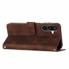 For Samsung Galaxy F16 / M16 5G Dream Triangle Leather Phone Case with Long  Lanyard(Brown) - 3