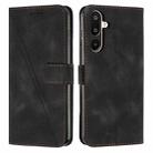 For Samsung Galaxy F16 / M16 5G Dream Triangle Leather Phone Case with Long  Lanyard(Black) - 1