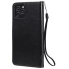 For iPhone 12 / 12 Pro Tree & Cat Embossed Pattern Horizontal Flip Leather Case with Holder & Card Slots & Wallet & Lanyard(Black) - 3