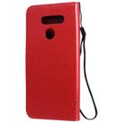 For LG K41S / K51S Tree & Cat Embossed Pattern Horizontal Flip Leather Case with Holder & Card Slots & Wallet & Lanyard(Red) - 2