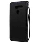 For LG K50S Tree & Cat Embossed Pattern Horizontal Flip Leather Case with Holder & Card Slots & Wallet & Lanyard(Black) - 3