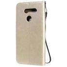 For LG K50S Tree & Cat Embossed Pattern Horizontal Flip Leather Case with Holder & Card Slots & Wallet & Lanyard(Gold) - 3