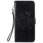 For LG K51 Tree & Cat Embossed Pattern Horizontal Flip Leather Case with Holder & Card Slots & Wallet & Lanyard(Black) - 2