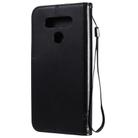 For LG K51 Tree & Cat Embossed Pattern Horizontal Flip Leather Case with Holder & Card Slots & Wallet & Lanyard(Black) - 3