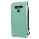 For LG Stylo 6 Tree & Cat Embossed Pattern Horizontal Flip Leather Case with Holder & Card Slots & Wallet & Lanyard(Green) - 3