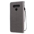 For LG Stylo 6 Tree & Cat Embossed Pattern Horizontal Flip Leather Case with Holder & Card Slots & Wallet & Lanyard(Gray) - 3