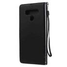 For LG Stylo 6 Tree & Cat Embossed Pattern Horizontal Flip Leather Case with Holder & Card Slots & Wallet & Lanyard(Black) - 2