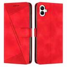 For Samsung Galaxy A07 4G Dream Triangle Leather Phone Case with Lanyard(Red) - 1