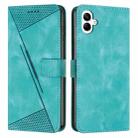 For Samsung Galaxy A07 4G Dream Triangle Leather Phone Case with Lanyard(Green) - 1