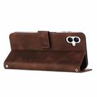 For Samsung Galaxy A07 4G Dream Triangle Leather Phone Case with Lanyard(Brown) - 3