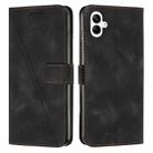 For Samsung Galaxy A07 4G Dream Triangle Leather Phone Case with Lanyard(Black) - 1