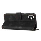 For Samsung Galaxy A07 4G Dream Triangle Leather Phone Case with Lanyard(Black) - 3