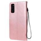 For Huawei Enjoy Z 5G Tree & Cat Embossed Pattern Horizontal Flip Leather Case with Holder & Card Slots & Wallet & Lanyard(Rose Gold) - 3