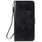 For Huawei Enjoy Z 5G Tree & Cat Embossed Pattern Horizontal Flip Leather Case with Holder & Card Slots & Wallet & Lanyard(Black) - 2