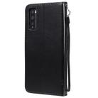 For Huawei Enjoy Z 5G Tree & Cat Embossed Pattern Horizontal Flip Leather Case with Holder & Card Slots & Wallet & Lanyard(Black) - 3