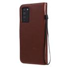 For Huawei Honor X10 5G Tree & Cat Embossed Pattern Horizontal Flip Leather Case with Holder & Card Slots & Wallet & Lanyard(Coffee) - 3