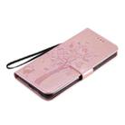 For Huawei Honor X10 5G Tree & Cat Embossed Pattern Horizontal Flip Leather Case with Holder & Card Slots & Wallet & Lanyard(Rose Gold) - 4