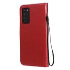 For Huawei Honor X10 5G Tree & Cat Embossed Pattern Horizontal Flip Leather Case with Holder & Card Slots & Wallet & Lanyard(Red) - 3