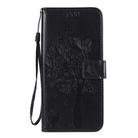 For Huawei Honor X10 5G Tree & Cat Embossed Pattern Horizontal Flip Leather Case with Holder & Card Slots & Wallet & Lanyard(Black) - 2