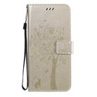 For Huawei Honor X10 5G Tree & Cat Embossed Pattern Horizontal Flip Leather Case with Holder & Card Slots & Wallet & Lanyard(Gold) - 2