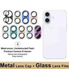 For iPhone 16 / 16 Plus IMAK Metal Armor Premium Camera Protector Film(Black) - 3