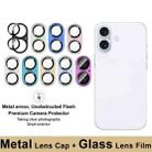 For iPhone 16 / 16 Plus IMAK Metal Armor Premium Camera Protector Film(Silver) - 3