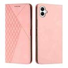 For Samsung Galaxy A06 4G Diamond Splicing Skin Feel Magnetic Leather Phone Case(Rose Gold) - 1