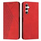 For Samsung Galaxy A56 5G Diamond Splicing Skin Feel Magnetic Leather Phone Case(Red) - 1