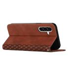 For Samsung Galaxy A36 5G Diamond Splicing Skin Feel Magnetic Leather Phone Case(Brown) - 3