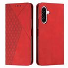 For Samsung Galaxy A36 5G Diamond Splicing Skin Feel Magnetic Leather Phone Case(Red) - 1