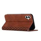 For Samsung Galaxy A07 4G Diamond Splicing Skin Feel Magnetic Leather Phone Case(Brown) - 3
