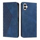 For Samsung Galaxy A07 4G Diamond Splicing Skin Feel Magnetic Leather Phone Case(Blue) - 1