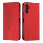 For Samsung Galaxy A17 / A26 5G Diamond Splicing Skin Feel Magnetic Leather Phone Case(Red) - 1