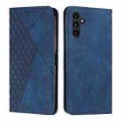 For Samsung Galaxy M35 Diamond Splicing Skin Feel Magnetic Leather Phone Case(Blue) - 1