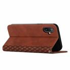 For Samsung Galaxy F06 5G / M06 5G Diamond Splicing Skin Feel Magnetic Leather Phone Case(Brown) - 3