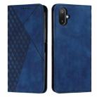 For Samsung Galaxy F06 5G / M06 5G Diamond Splicing Skin Feel Magnetic Leather Phone Case(Blue) - 1