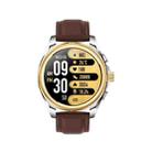 KC83 1.43 inch 1ATM Waterproof Smart Watch, Support Sedentary Reminder / Sleep Monitoring(Gold Steel Strap + Brown Leather Strap) - 3