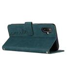 For Samsung Galaxy F06 5G / M06 5G Skin Feel Heart Embossed Leather Phone Case with Long Lanyard(Green) - 3