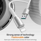 JOYROOM S-A51 Cutting-Edge Series 3A Fast Charging Data Cable, USB-A to 8 Pin Cable, Length: 1.2m(Light Gray) - 3