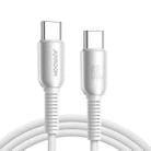 JOYROOM S-A51 Cutting-Edge Series 3A Fast Charging Data Cable, Type-C to Type-C Cable, Length: 1.2m(Light Gray) - 1